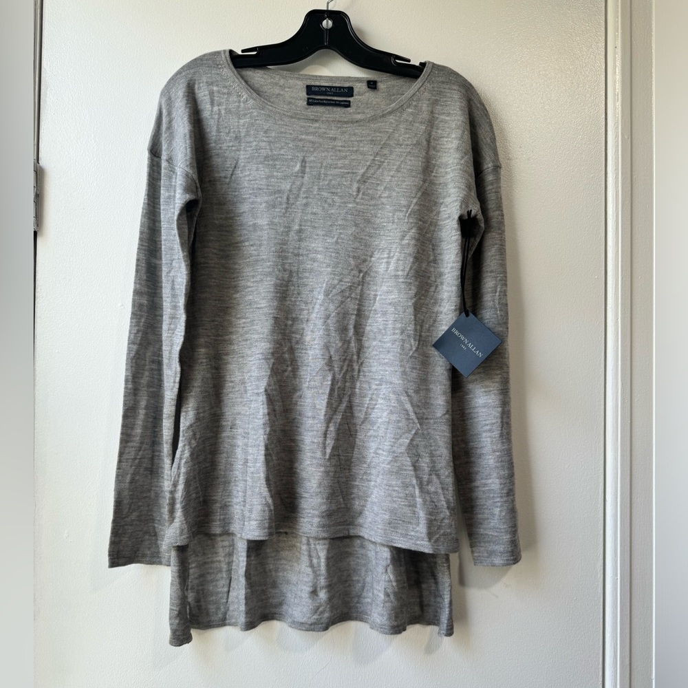 Brown Allan 1883 Extra Fine Merino Wool Cashmere Sweater